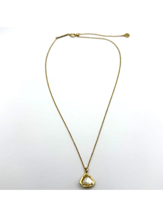 Kendra Scott Jewelry - Kendra Scott Elisa Gold Necklace With Iridescent Mother-Of-Pearl Pendant